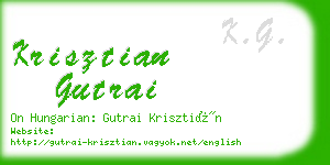 krisztian gutrai business card